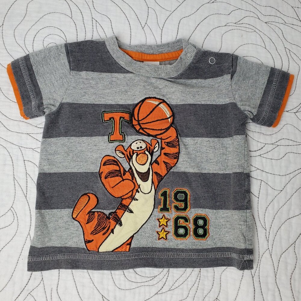 [6-12] Disney Baby Tigger Embroidered Shirt